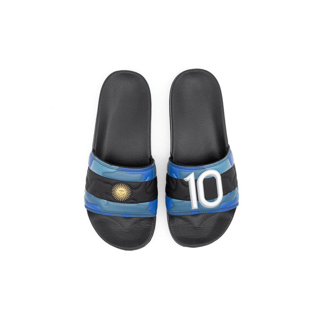 Ojotas Argentina Messi 10 Suplente Negro | Tienda Oficial Bagunza - Bagunza